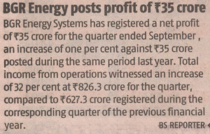 Business Standard, Dated: 14.11.2013