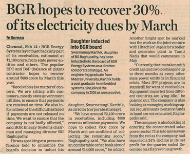 The Financial Express, Dated: 13.02.2013