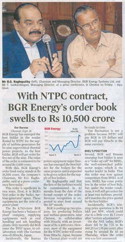 The Hindu Business Line, Dated: 16.09.2011